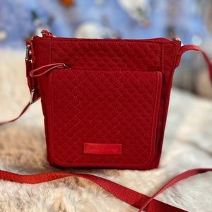 Vera Bradley quilted red crossbody bag